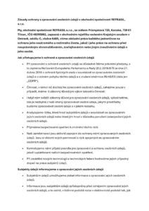 thumbnail of Zásady ochrany a zpracování osobních údajů ve společnosti REFRASIL, s.r.o.